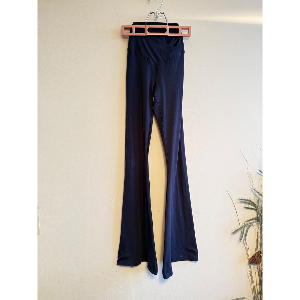OFFLINE by Aerie Real Me Crossover Flare Leggings Navy Blue High Rise XS